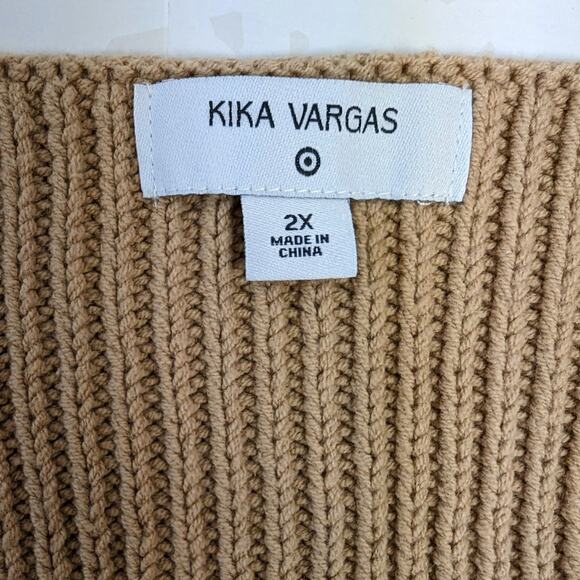 Kika Vargas Tank 2X Gold Cable Knit Tank - Picture 10 of 11